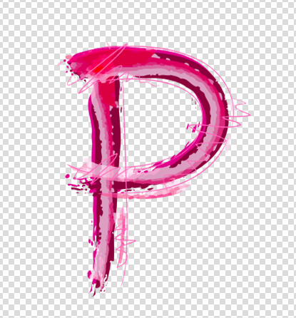 大写字母P模板视频