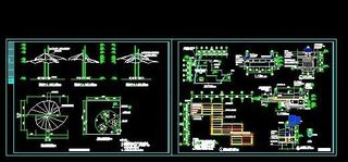膜结构凉亭及曲桥施工图