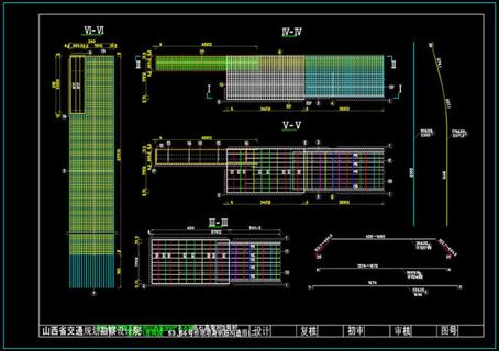 桥墩墩身钢筋构造图cad图纸
