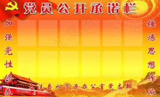 党员公开承诺公示图片
