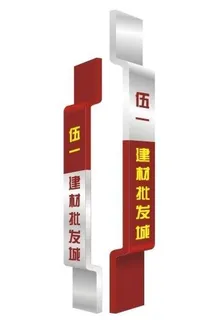 户外指示立牌图片