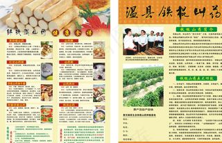 铁棍山药彩页图片