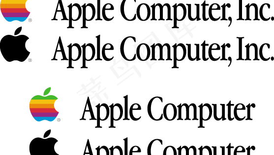 Apple Computer lo...ai矢量模版下载