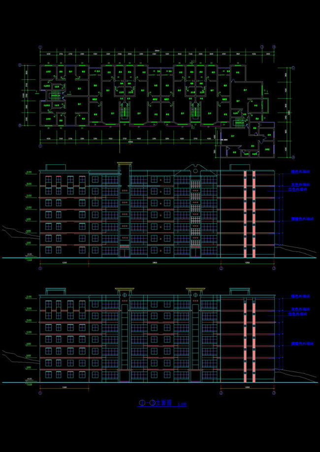 内江市大洲坝广场cad详图