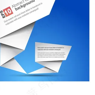 矢量创意云朵折纸素材设计