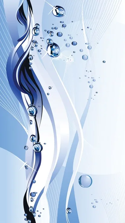 涌动的水主题矢量素材eps,ai矢量模版下载