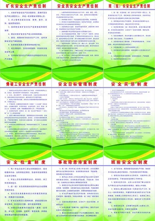 矿长安全制度图片