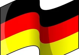 挥舞着德国国旗的剪辑艺术