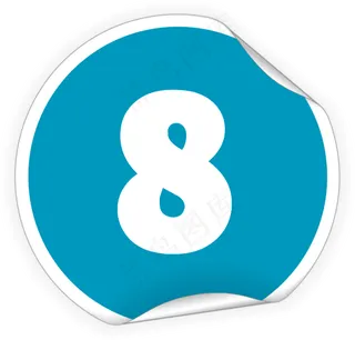 矢量数字促销标签素材