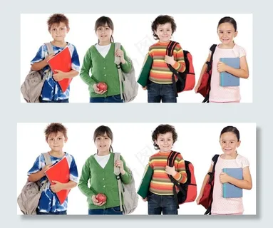 外国小学生 开心上学 背着书包上学... 外国小学生 开心上学 背着书包上学...