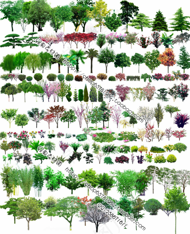 园林设计后期时尚效果素材