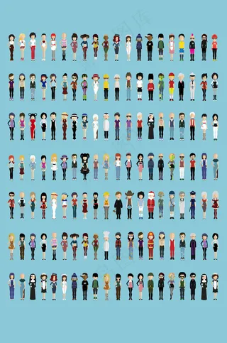 人物矢量素材