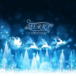 雪花松林背景矢量素材