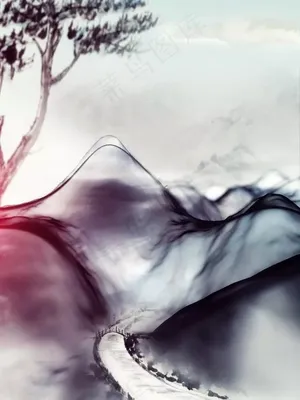 水墨素材 水墨画 水墨背景