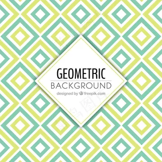 绿色色调的几何背景