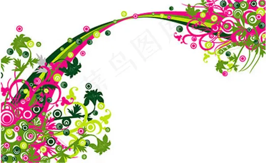 花纹花藤矢量素材
