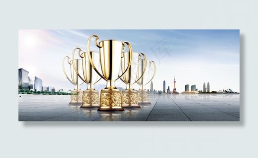 金奖杯PSD分层素材