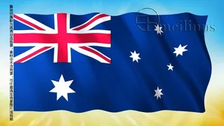 动态前景旗帜飘扬 010澳大利亚国...