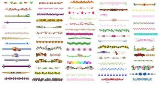 时尚精美花边素材下载