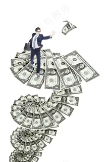 金融大鳄美元铺路商业经营理念psd...