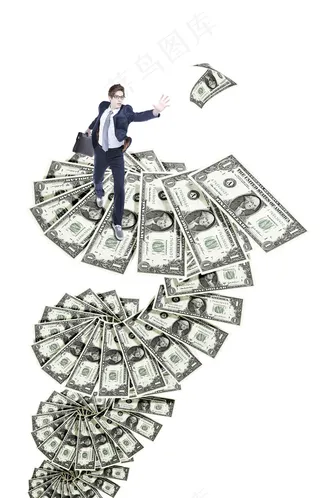 金融大鳄美元铺路商业经营理念psd...