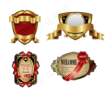 金属标签 丝带图片