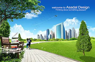 城市规化展板背景