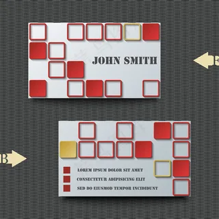 方框背景名片矢量素材