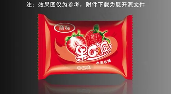 果c派水果糖果 草莓味图片