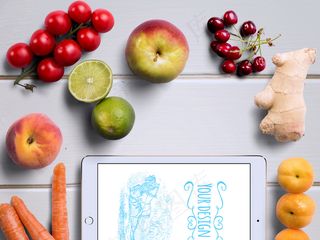 水果胡萝卜苹果梨葫芦卜橘青椒白色木...