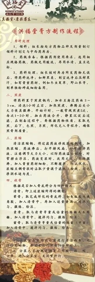 膏方制作流程图片cdr矢量模版下载