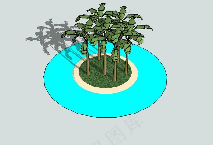 杂树3D模型