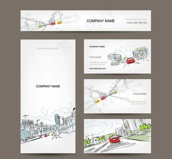 企业公司VI形象视觉eps,ai矢量模版下载