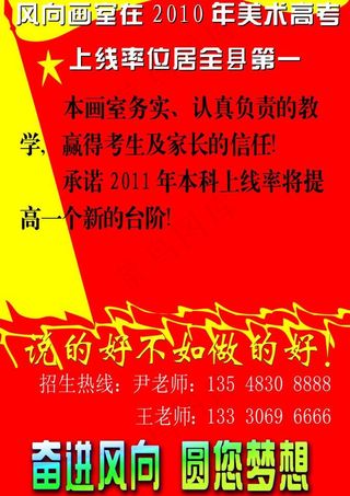 美术培训招生展板图片