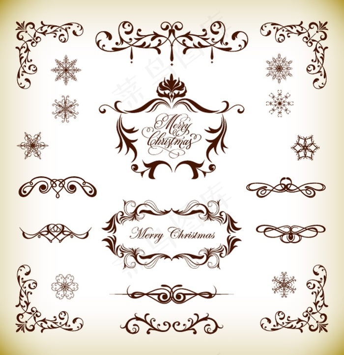 花纹花边矢量图片素材