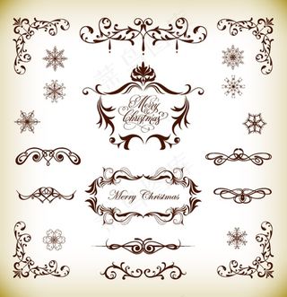 花纹花边矢量图片素材