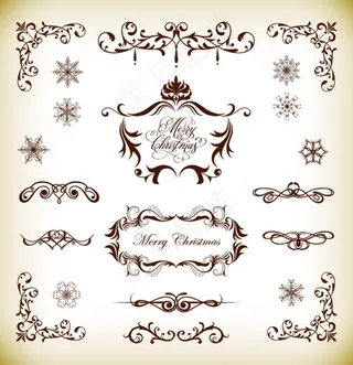 花纹花边矢量图片素材