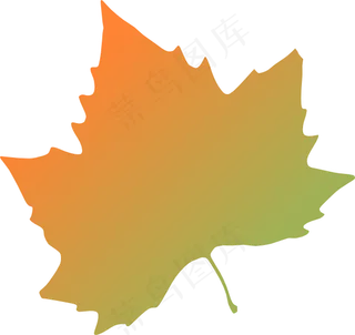 kattekrab梧桐秋叶剪贴画