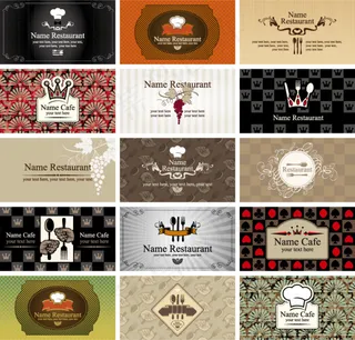 简洁西餐菜单封面矢量素材