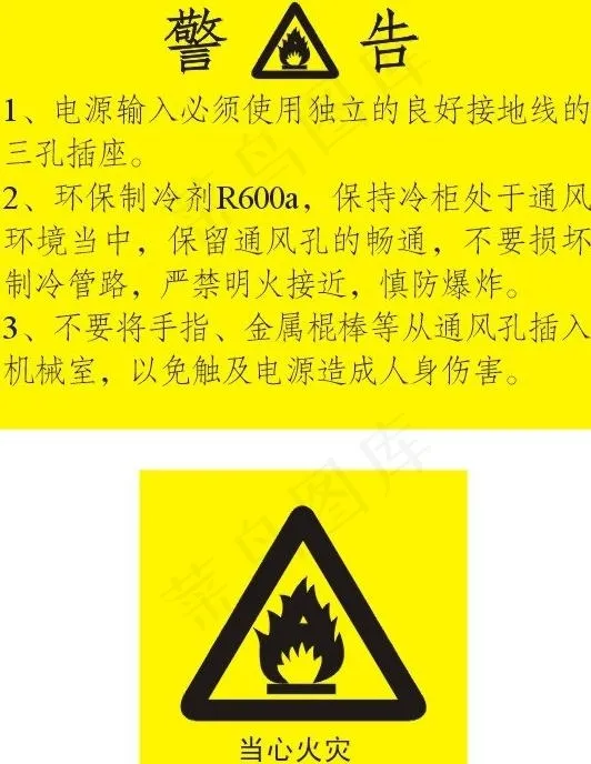 警告标贴图片cdr矢量模版下载