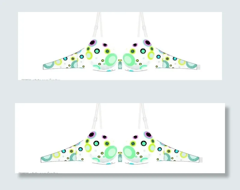 内衣素材文胸模板图片cdr矢量模版下载