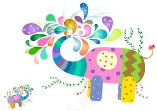 色动漫图象矢量素材