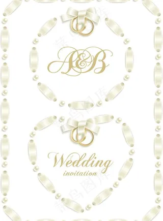 婚礼请柬背景图片