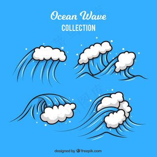 水纹水波纹浪花水珠夏季素材