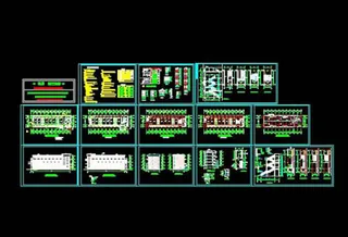 中学教学楼与宿舍楼建筑CAD设计施...