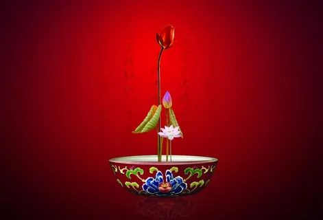 地产 红色主题 中国风 毛笔字 荷... 地产 红色主题 中国风 毛笔字 荷...