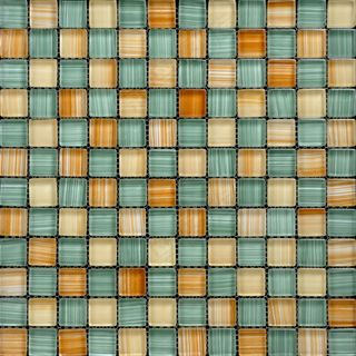 橙绿色水晶玻璃马赛克