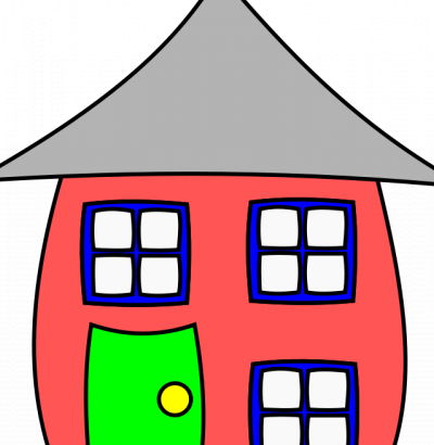 有趣的房子矢量图像