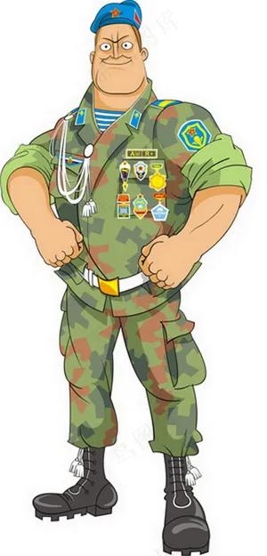 高大威武军官