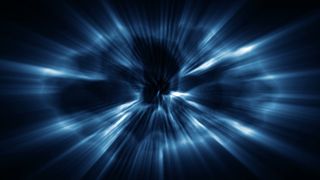 的蓝色发光的云的运动背景 视频免费...